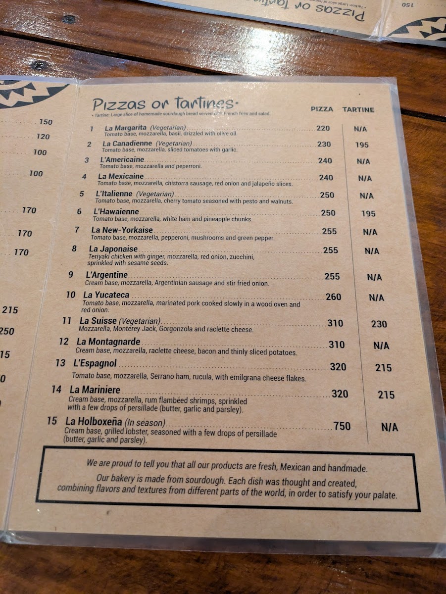 La Cabane, Pizza y Pasta Menu - Image 6